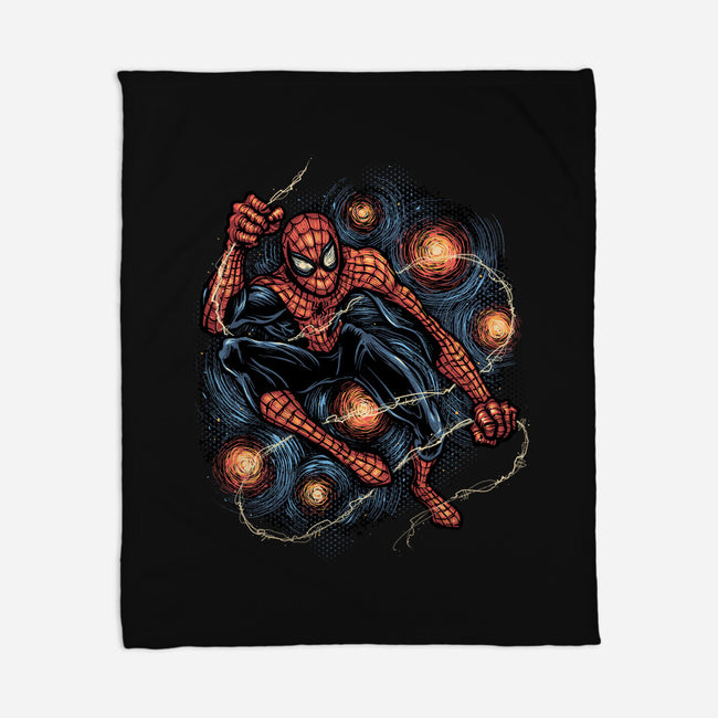 Starry Night Swing-None-Fleece-Blanket-glitchygorilla