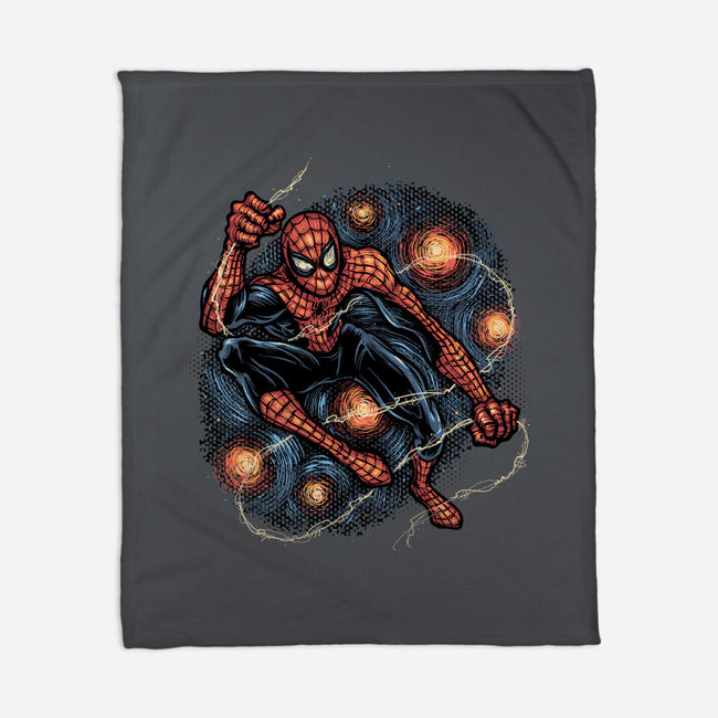 Starry Night Swing-None-Fleece-Blanket-glitchygorilla