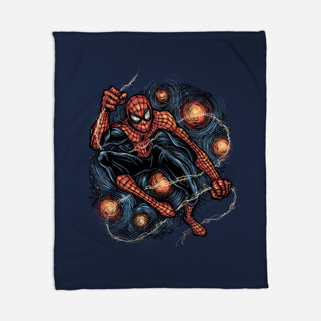 Starry Night Swing-None-Fleece-Blanket-glitchygorilla