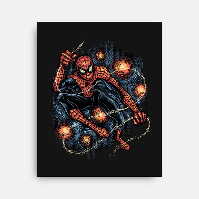 Starry Night Swing-None-Stretched-Canvas-glitchygorilla