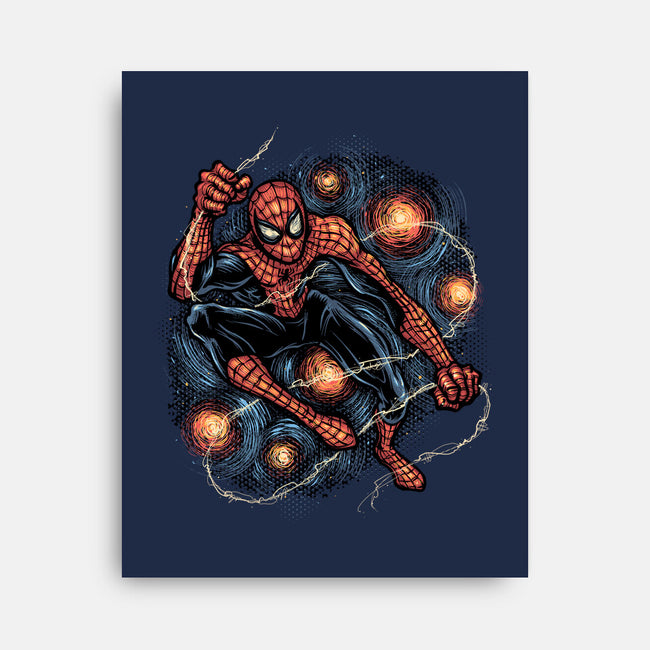 Starry Night Swing-None-Stretched-Canvas-glitchygorilla