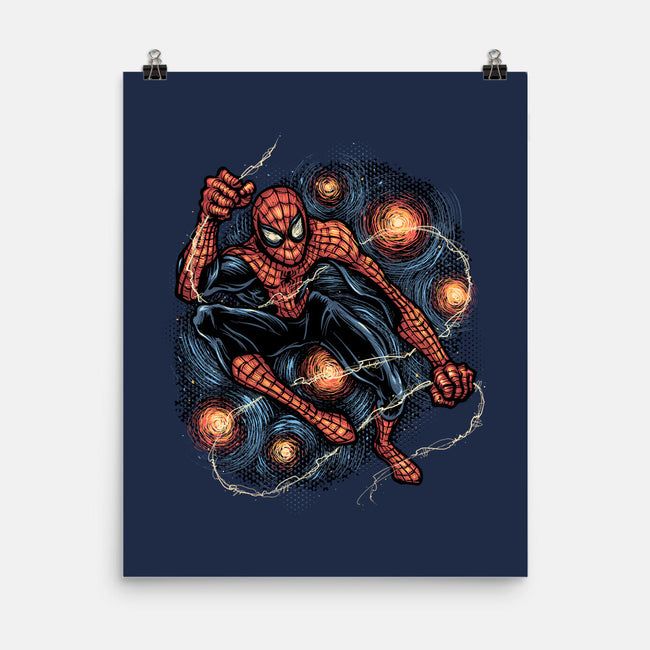 Starry Night Swing-None-Matte-Poster-glitchygorilla