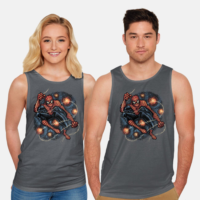 Starry Night Swing-Unisex-Basic-Tank-glitchygorilla