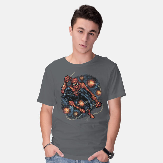 Starry Night Swing-Mens-Basic-Tee-glitchygorilla
