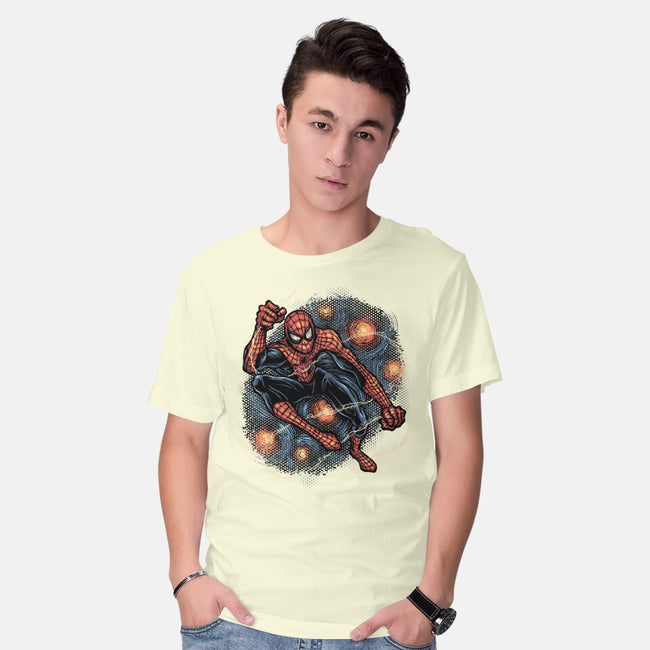 Starry Night Swing-Mens-Basic-Tee-glitchygorilla