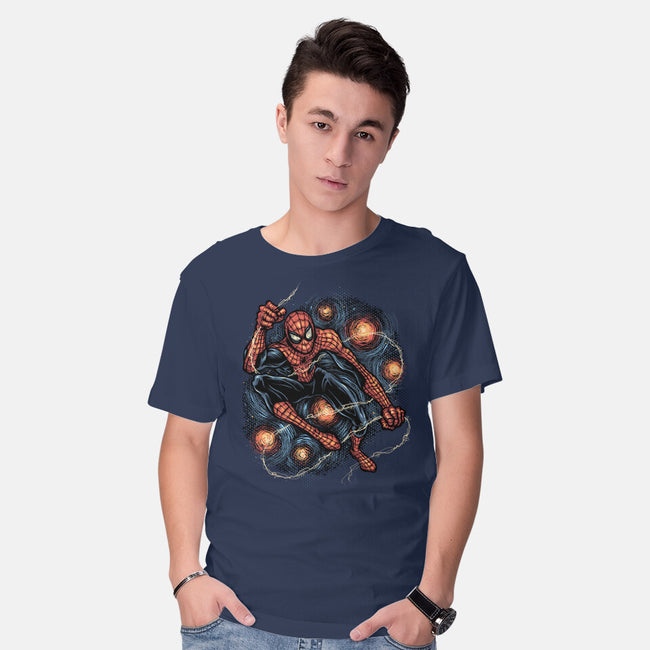 Starry Night Swing-Mens-Basic-Tee-glitchygorilla