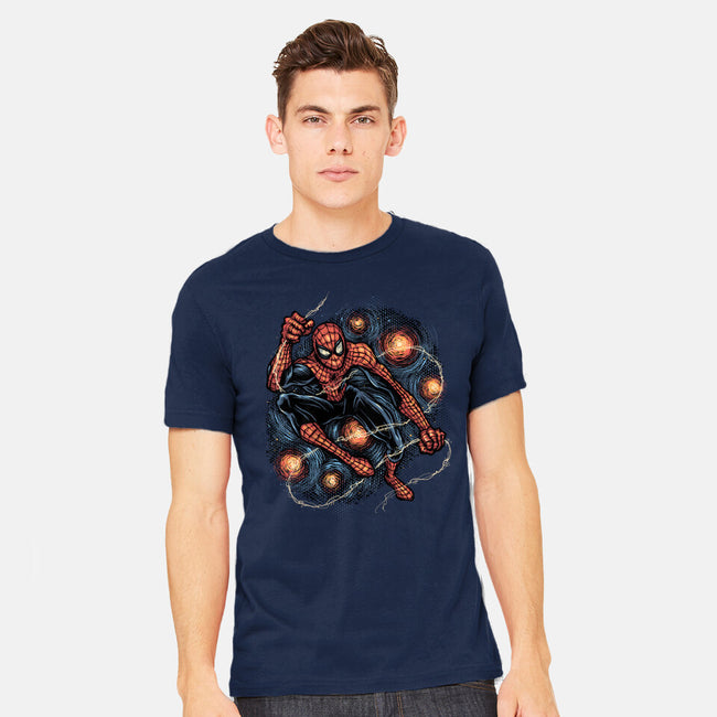 Starry Night Swing-Mens-Heavyweight-Tee-glitchygorilla