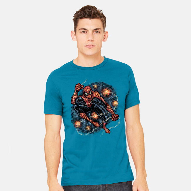Starry Night Swing-Mens-Heavyweight-Tee-glitchygorilla