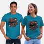 Starry Night Swing-Unisex-Basic-Tee-glitchygorilla