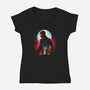 Brand New Night-Womens-V-Neck-Tee-dandingeroz