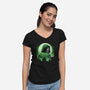 The Emperor Doom-Womens-V-Neck-Tee-dandingeroz