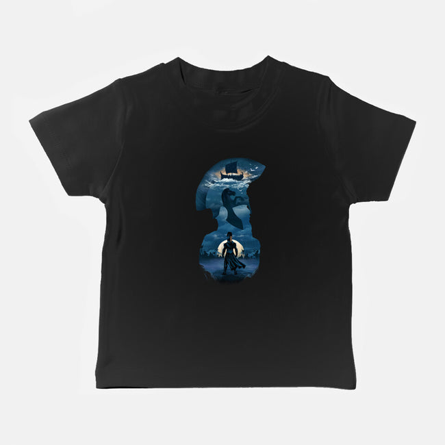 The Legendary Greek King-Baby-Basic-Tee-dandingeroz