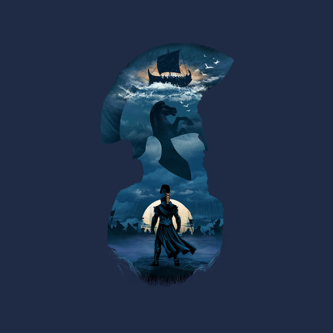 The Legendary Greek King-None-Fleece-Blanket-dandingeroz
