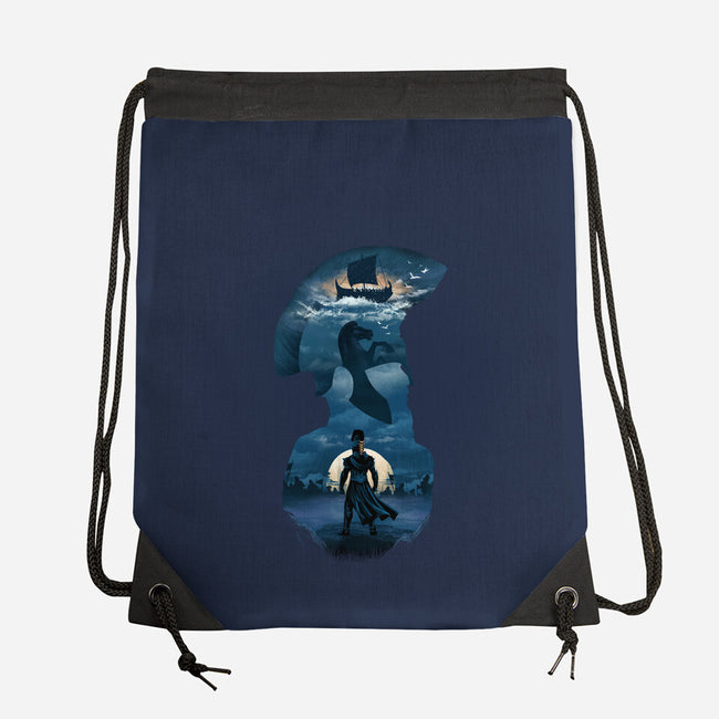 The Legendary Greek King-None-Drawstring-Bag-dandingeroz