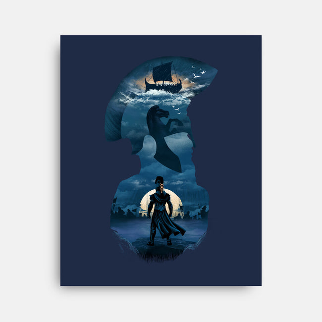 The Legendary Greek King-None-Stretched-Canvas-dandingeroz