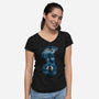 The Legendary Greek King-Womens-V-Neck-Tee-dandingeroz
