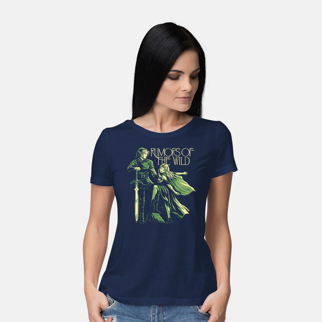Elf Game Music Album-Womens-Basic-Tee-Studio Mootant