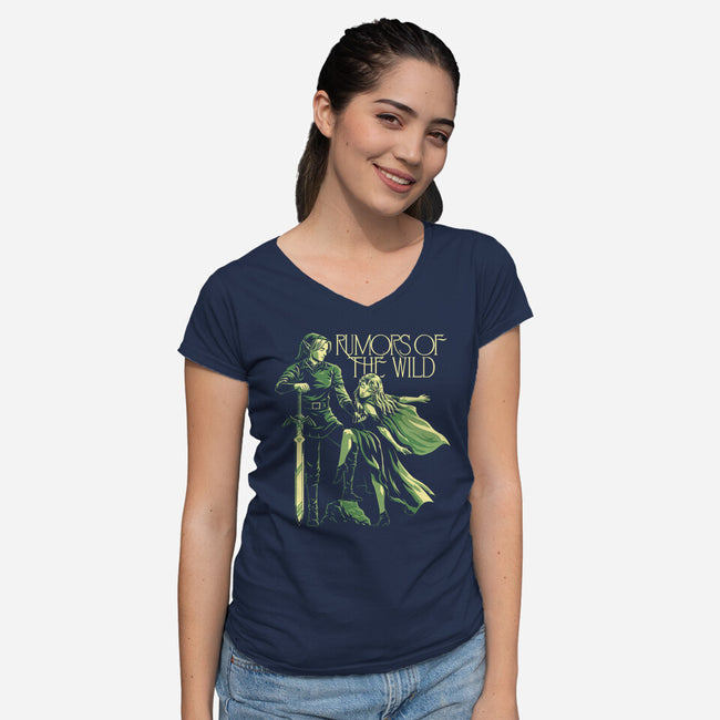 Elf Game Music Album-Womens-V-Neck-Tee-Studio Mootant