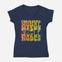 The Modal Nodes-Womens-V-Neck-Tee-kg07