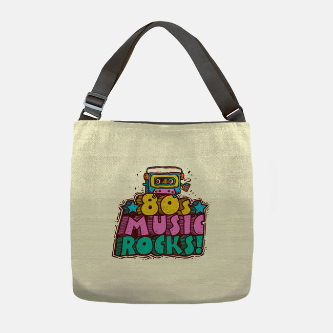 80s Music Rocks-None-Adjustable Tote-Bag-kg07