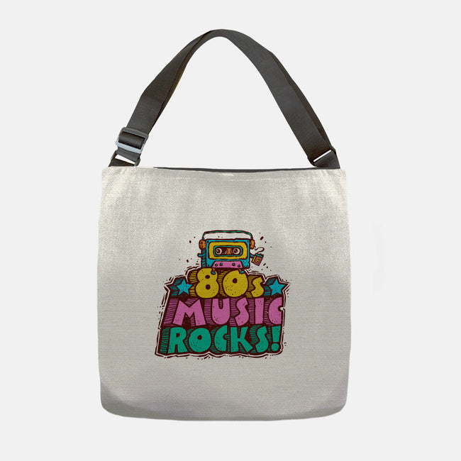 80s Music Rocks-None-Adjustable Tote-Bag-kg07