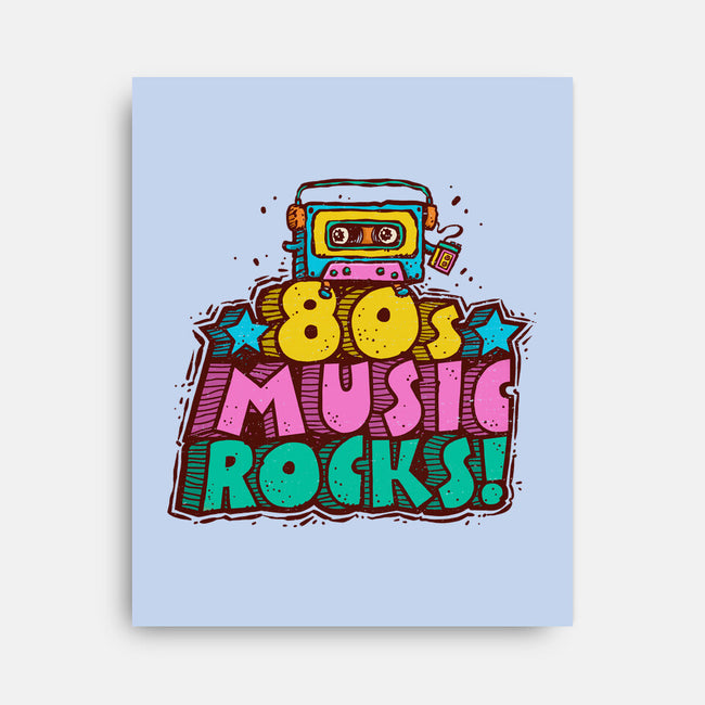 80s Music Rocks-None-Stretched-Canvas-kg07
