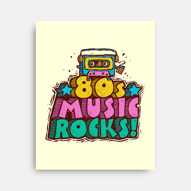 80s Music Rocks-None-Stretched-Canvas-kg07