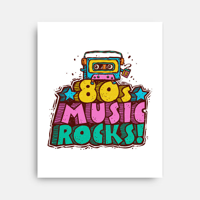 80s Music Rocks-None-Stretched-Canvas-kg07