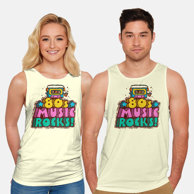 80s Music Rocks-Unisex-Basic-Tank-kg07