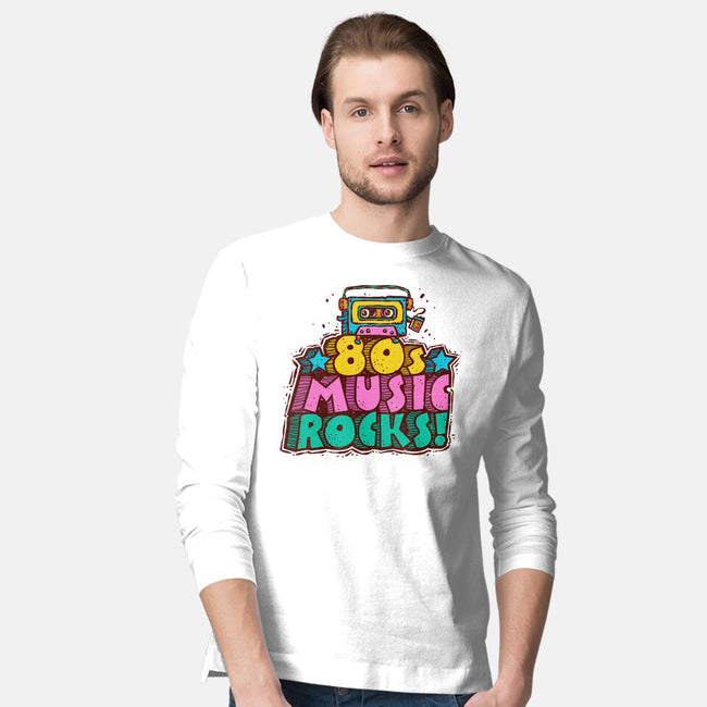 80s Music Rocks-Mens-Long Sleeved-Tee-kg07