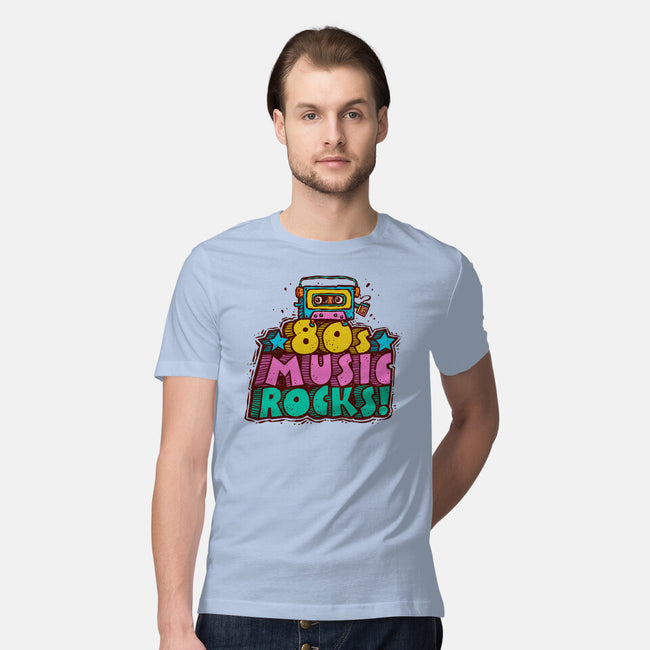 80s Music Rocks-Mens-Premium-Tee-kg07