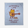 I Might Starve-None-Fleece-Blanket-kg07