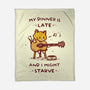 I Might Starve-None-Fleece-Blanket-kg07