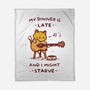 I Might Starve-None-Fleece-Blanket-kg07