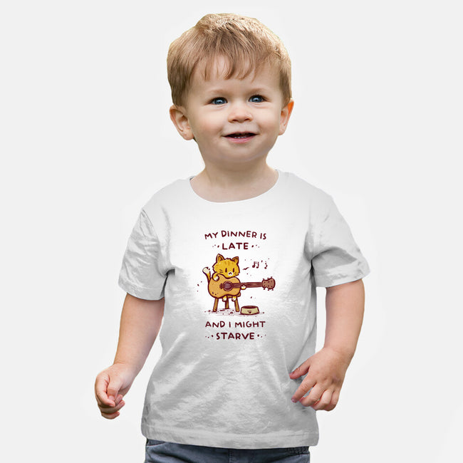 I Might Starve-Baby-Basic-Tee-kg07