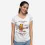 I Might Starve-Womens-V-Neck-Tee-kg07
