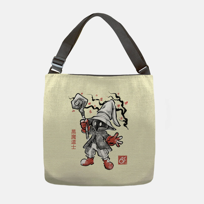 Void Caster Sumi-E-None-Adjustable Tote-Bag-Astrobot Invention
