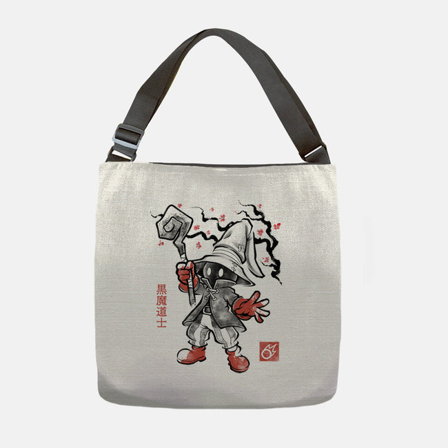 Void Caster Sumi-E-None-Adjustable Tote-Bag-Astrobot Invention