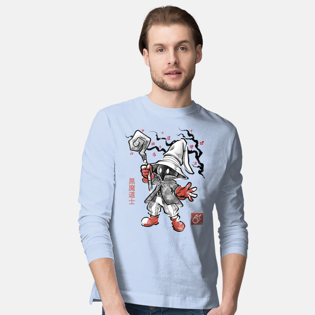 Void Caster Sumi-E-Mens-Long Sleeved-Tee-Astrobot Invention