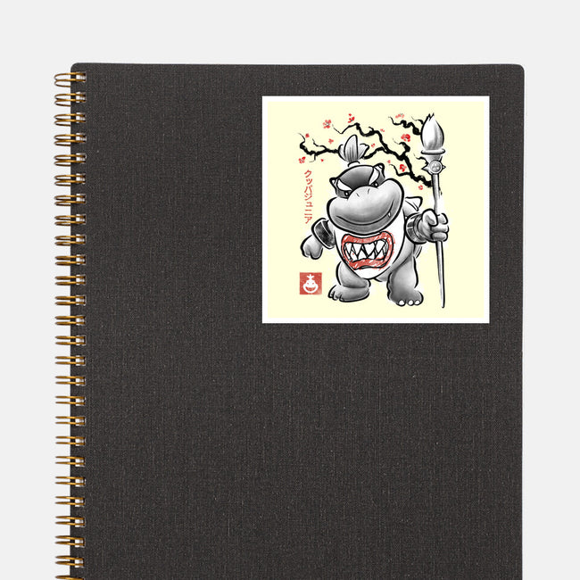 Prince Koopa Sumi-E-None-Glossy-Sticker-Astrobot Invention