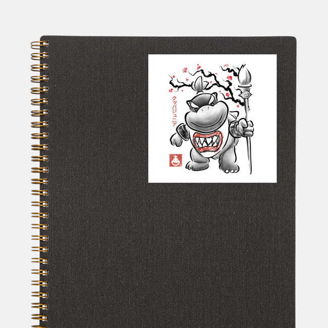 Prince Koopa Sumi-E-None-Glossy-Sticker-Astrobot Invention