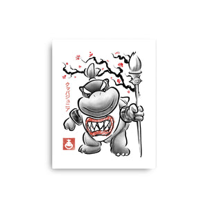 Prince Koopa Sumi-E