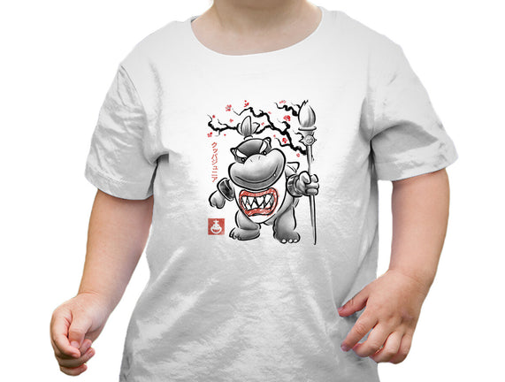 Prince Koopa Sumi-E