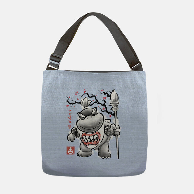 Prince Koopa Sumi-E-None-Adjustable Tote-Bag-Astrobot Invention