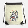 Prince Koopa Sumi-E-None-Drawstring-Bag-Astrobot Invention