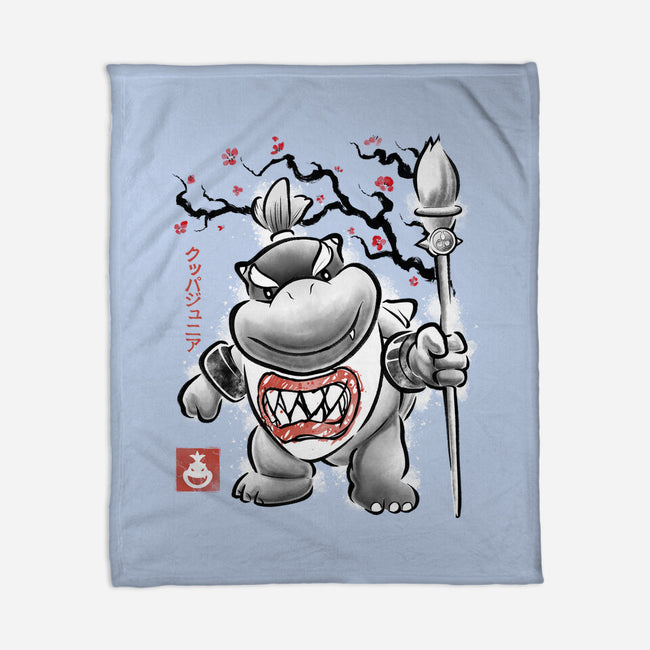 Prince Koopa Sumi-E-None-Fleece-Blanket-Astrobot Invention