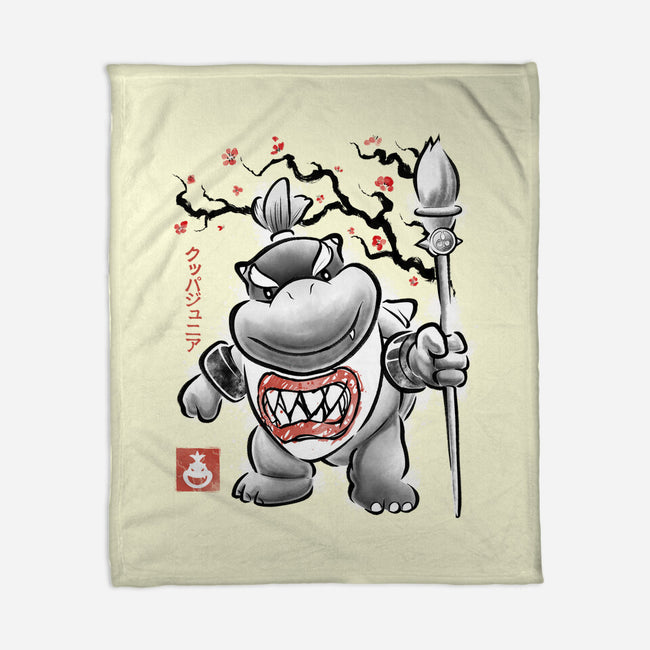 Prince Koopa Sumi-E-None-Fleece-Blanket-Astrobot Invention