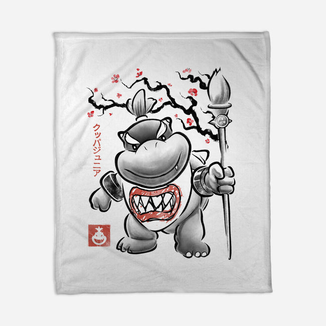 Prince Koopa Sumi-E-None-Fleece-Blanket-Astrobot Invention