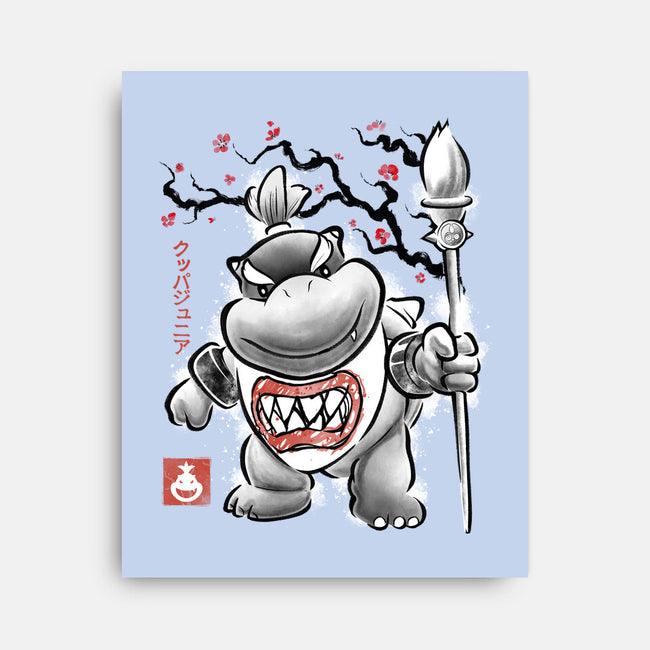 Prince Koopa Sumi-E-None-Stretched-Canvas-Astrobot Invention