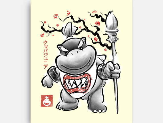 Prince Koopa Sumi-E